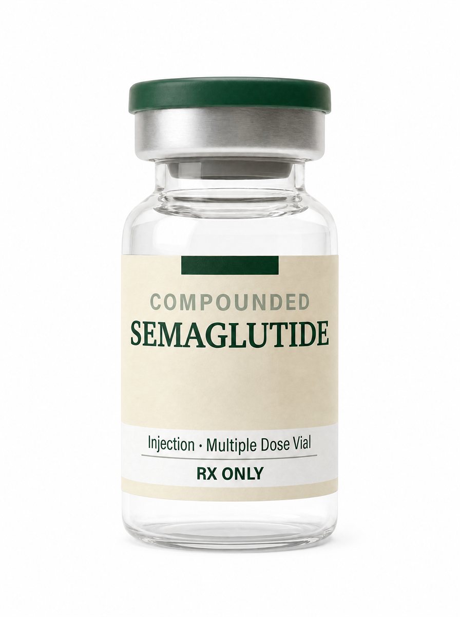Semaglutide injection — unbranded product render