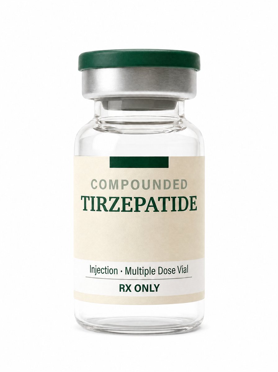 Tirzepatide injection — unbranded product render